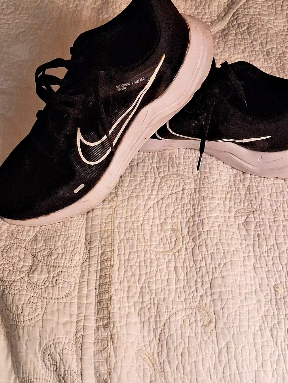 Nike Downshifter 12 Black & White US 14 Athletic Shoes